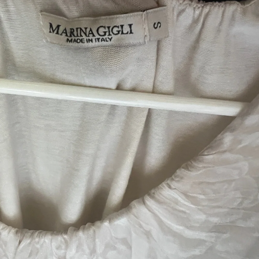 Marina Gigli Chic Cream Floral Women's Blouse - Picture 3 of 3
